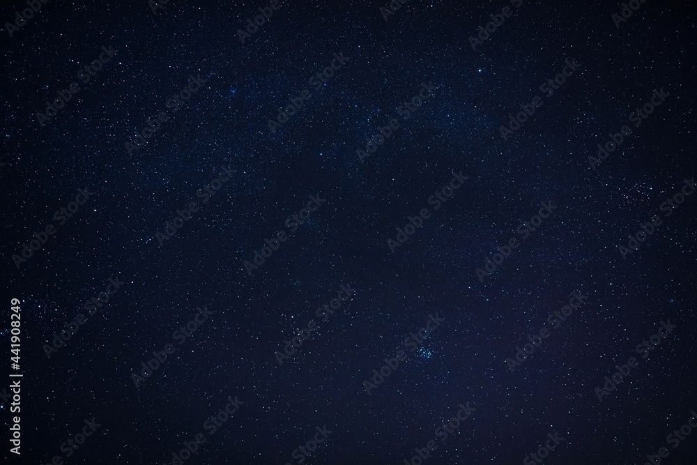 Milky Way stars and starry skies photographed with long exposure from a remote suburb dark location.