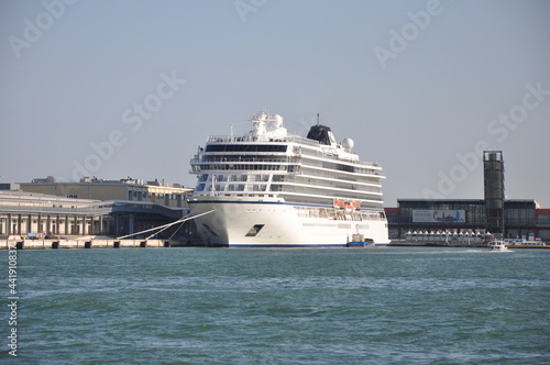 cruise ship in port © Aleksandr