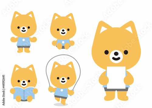 可愛いアニマルミックス　うさぎ　くま　ねこ　ねずみ　たぬき　いぬ　らいおん　ぱんだ
