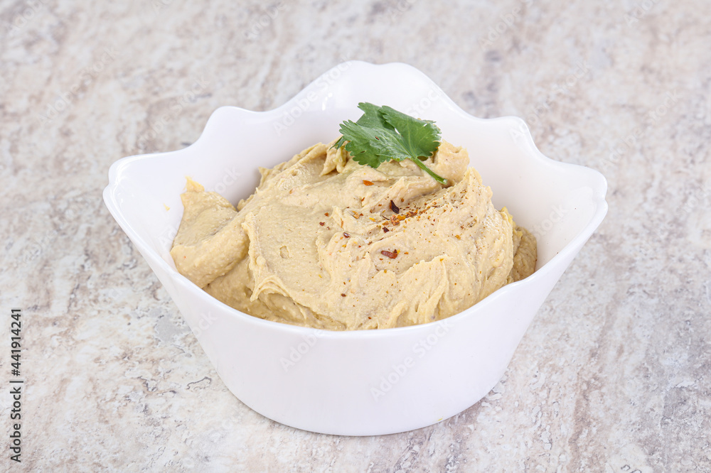 Traditional Jewish Hummus with olive oil Traditional Jewish Hummus with olive oil