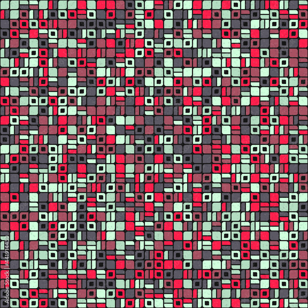 Fototapeta premium Abstract Geometric Pattern generative computational art illustration