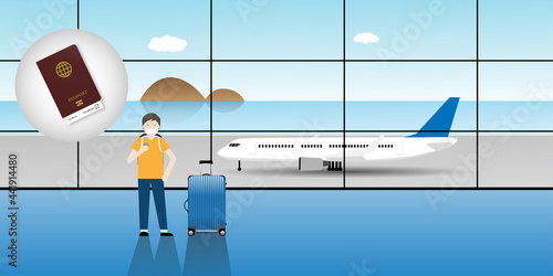 Reopening airplane travel after covid-19 vaccination.