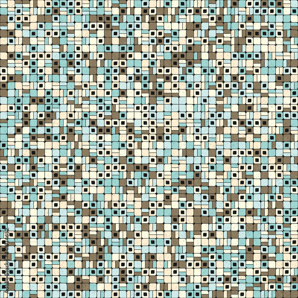 Fototapeta premium Abstract Geometric Pattern generative computational art illustration