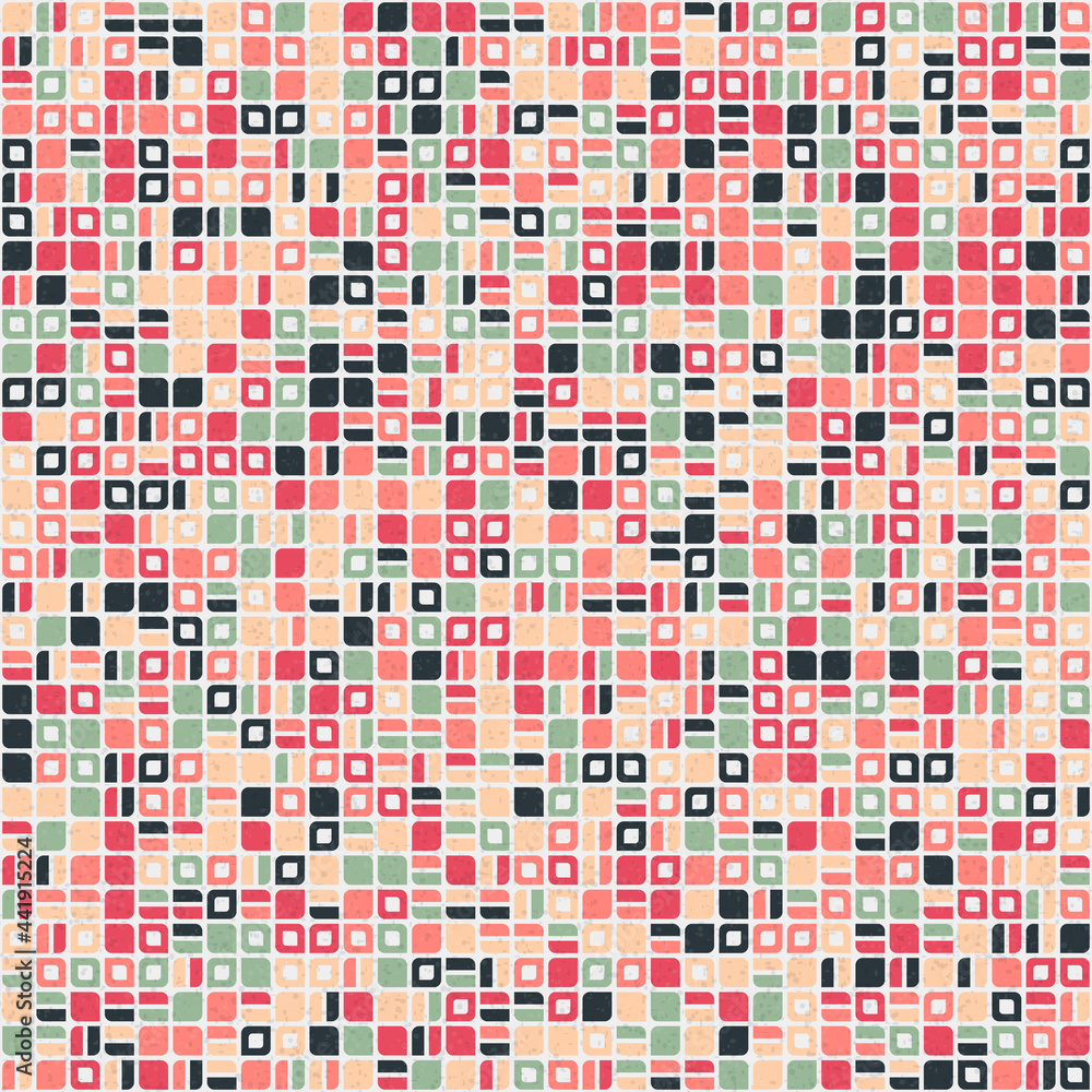 Fototapeta premium Abstract Geometric Pattern generative computational art illustration