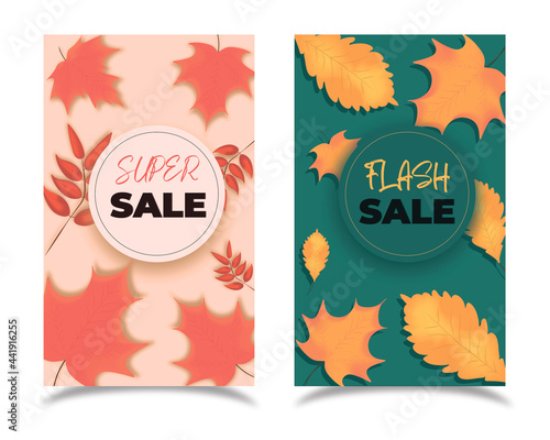 Autumn sale banners