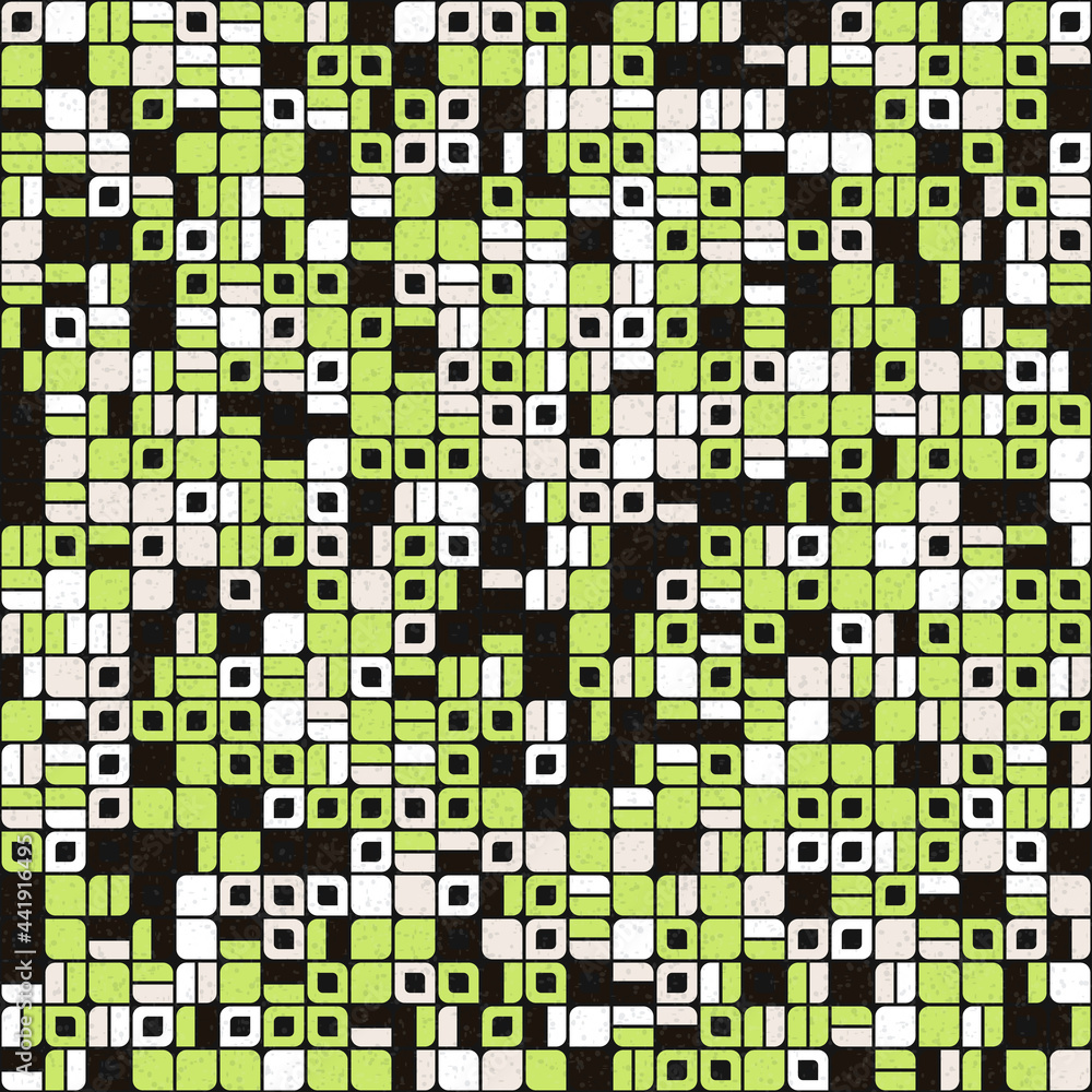 Fototapeta premium Abstract Geometric Pattern generative computational art illustration