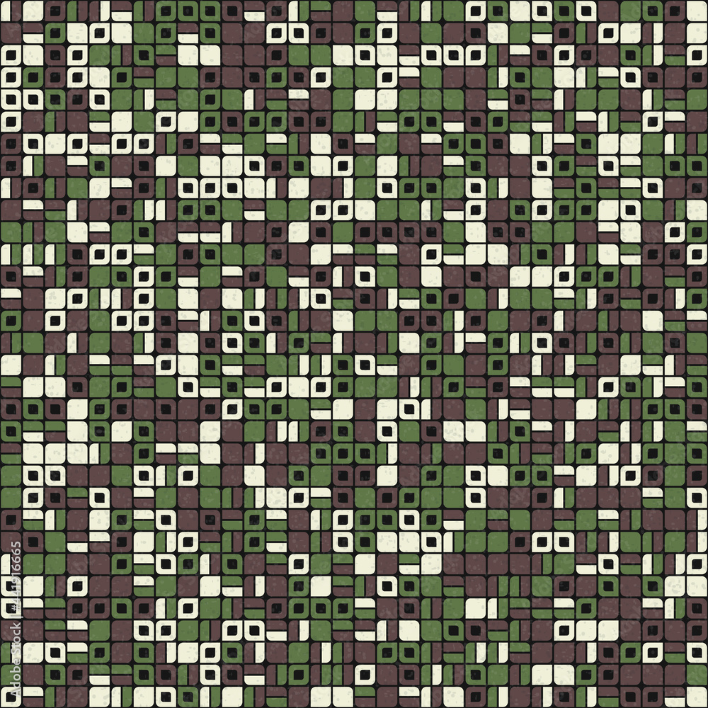 Fototapeta premium Abstract Geometric Pattern generative computational art illustration