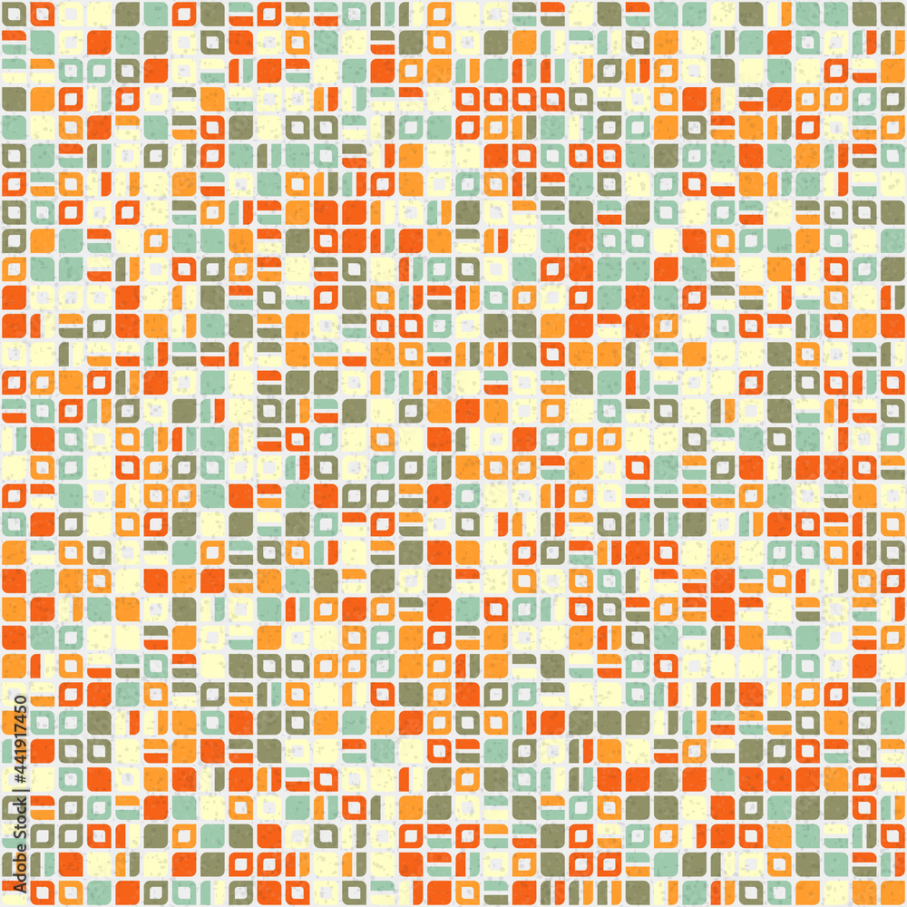 Fototapeta premium Abstract Geometric Pattern generative computational art illustration