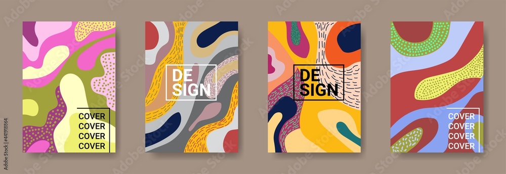 colorful  cover design template for wall art, poster, magazine, booklet, banner, flyer, sales promotion and advertising