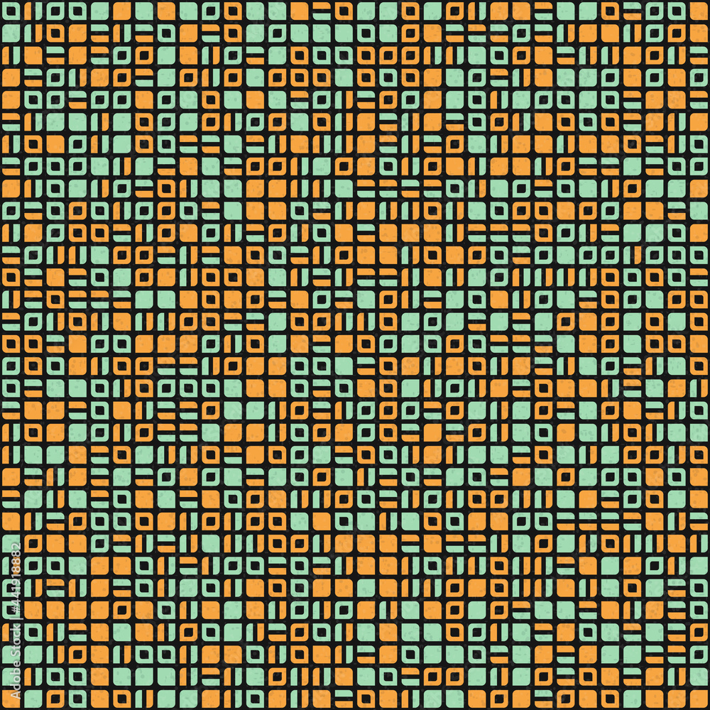 Fototapeta premium Abstract Geometric Pattern generative computational art illustration