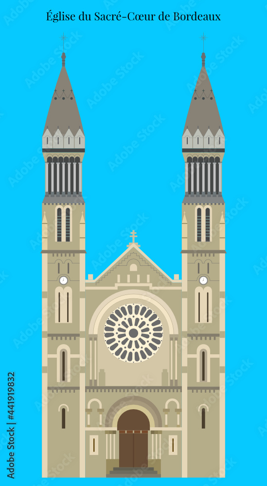 Obraz premium Église du Sacré-Cœur de Bordeaux, France