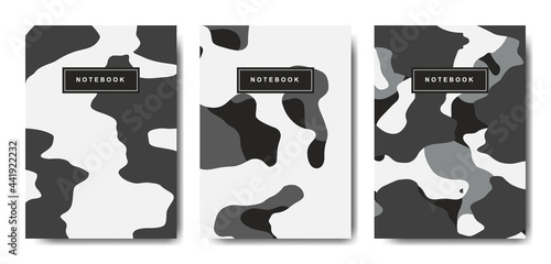 Military and army camouflage abstract cover notebook