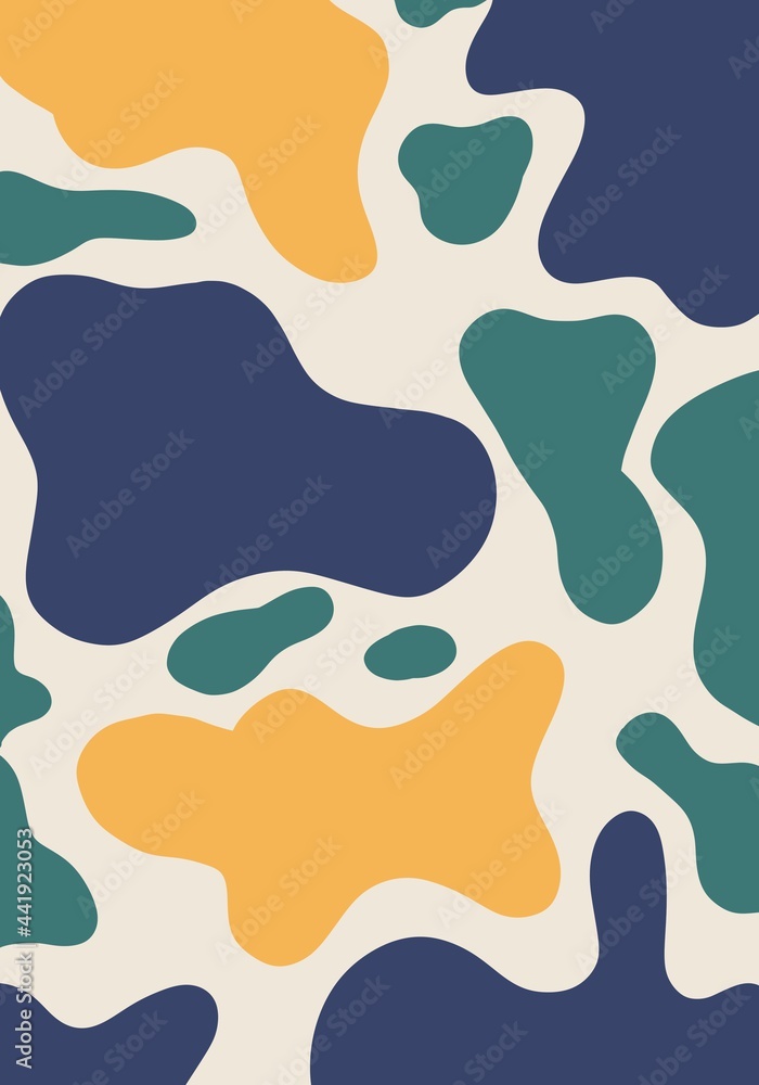 Abstract background streamlined shapes colorful
