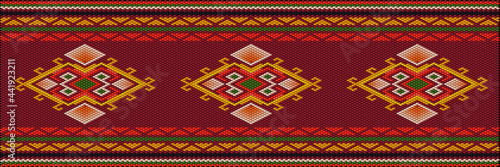 Traditional ethnic ornament for use on fabrics  tiles  ceramics and other interior details.