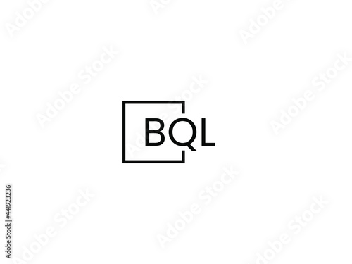 BQL Letter Initial Logo Design Vector Illustration