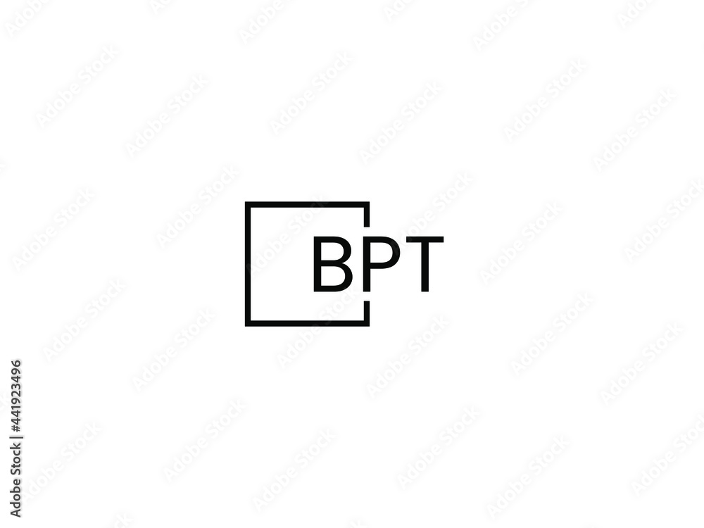 Obraz premium BPT Letter Initial Logo Design Vector Illustration