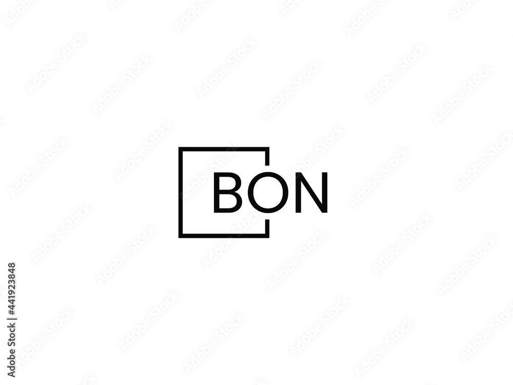 BON Letter Initial Logo Design Vector Illustration BON Letter Initial Logo Design Vector Illustration