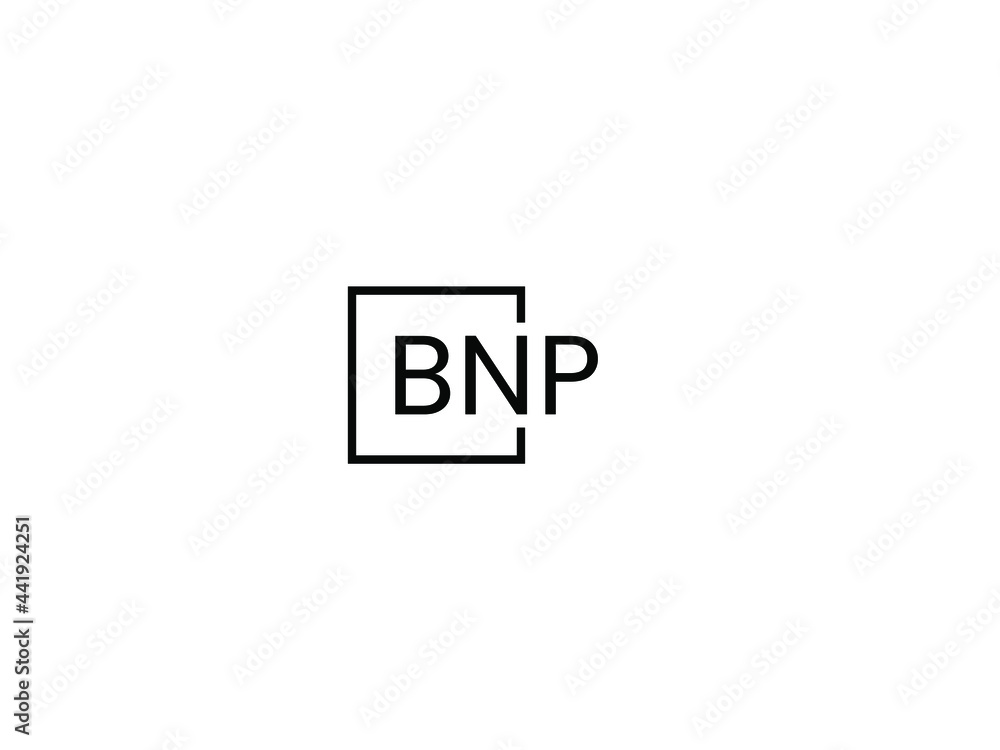 Obraz premium BNP Letter Initial Logo Design Vector Illustration