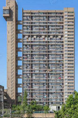Wall Mural A Brutalist style tower block, Trellick Tower, in London, England