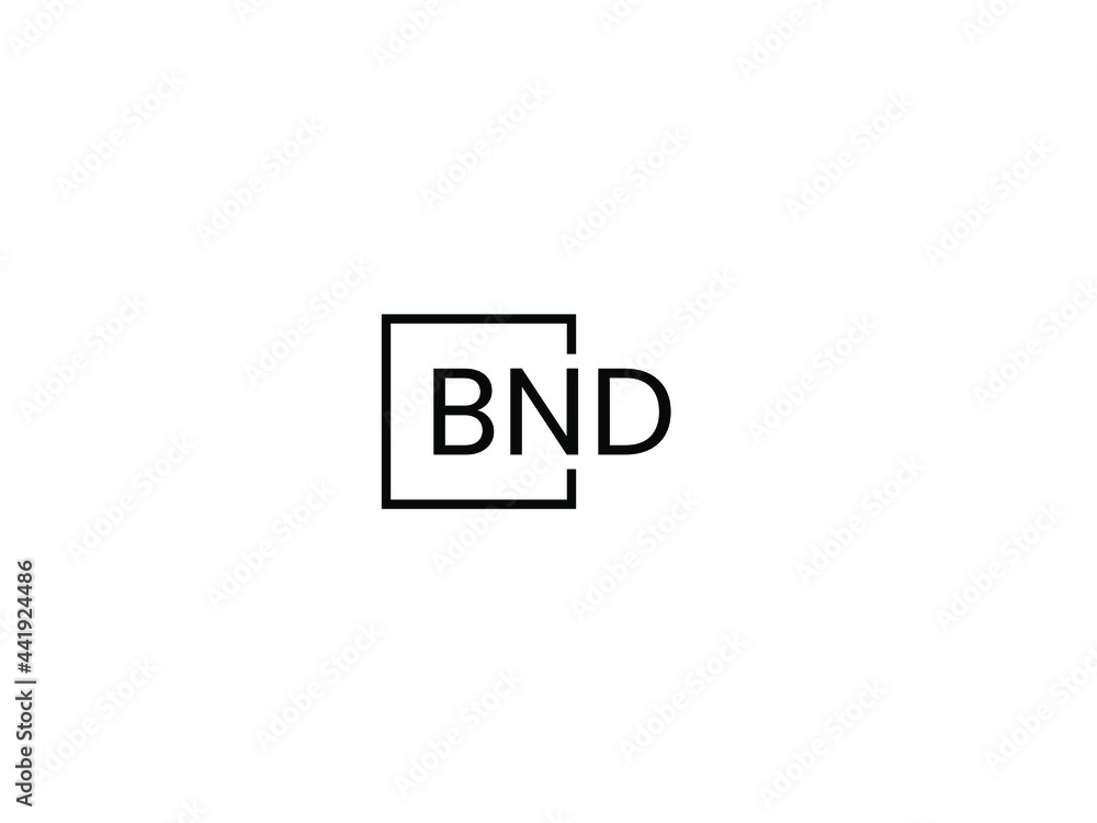 BND Letter Initial Logo Design Vector Illustration BND Letter Initial Logo Design Vector Illustration