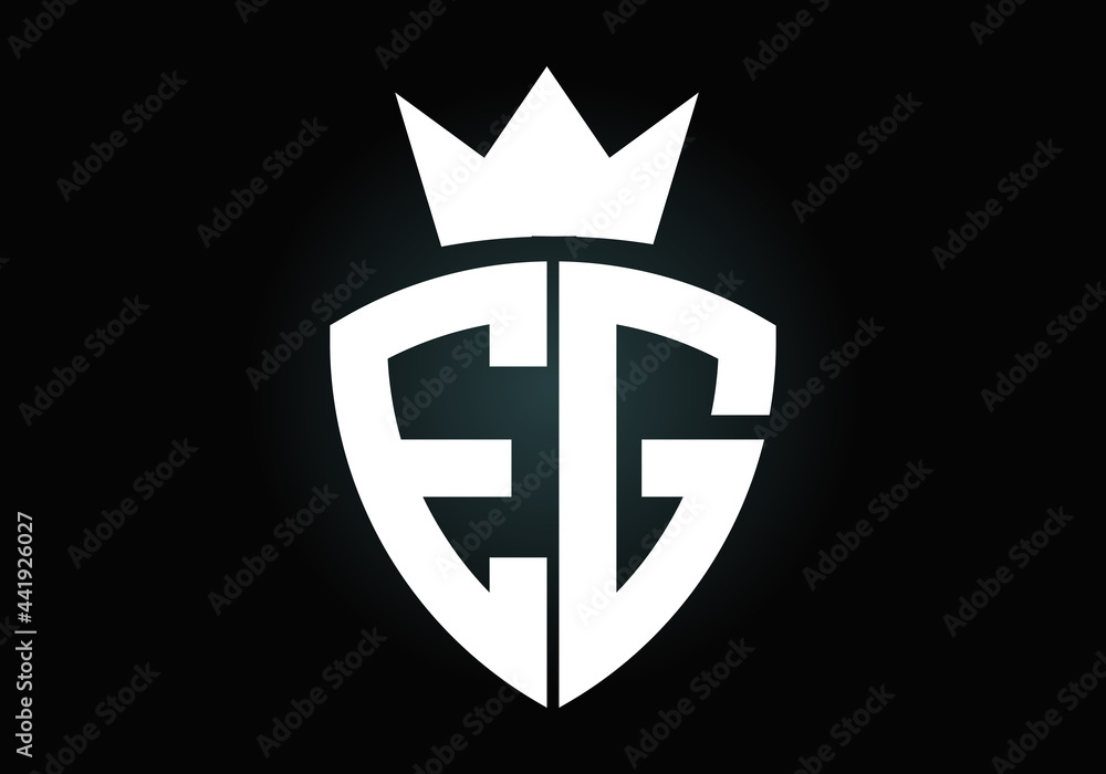 Initial E G Letter Logo With Creative Modern Business Typography Vector