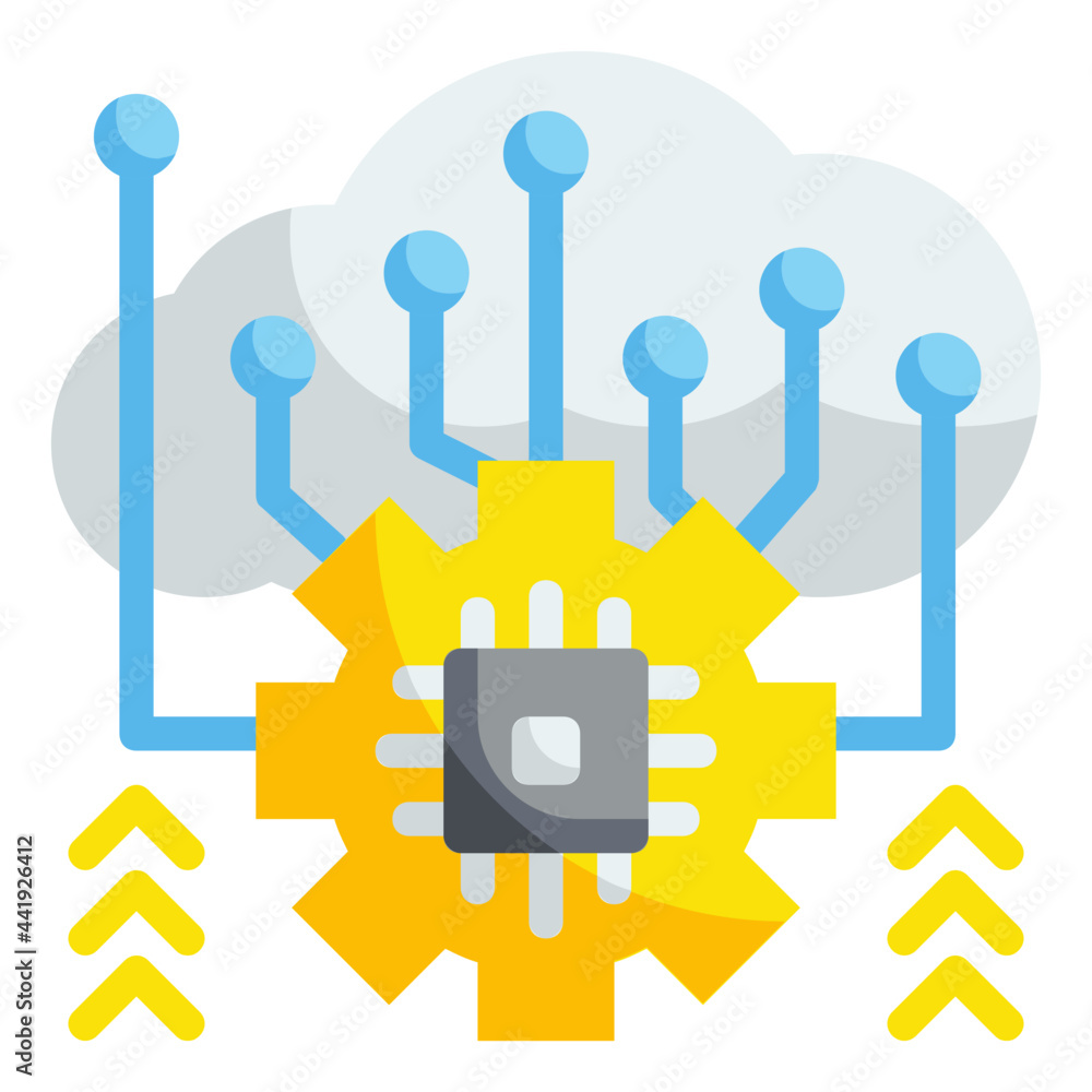 cloud computing flat icon cloud computing flat icon