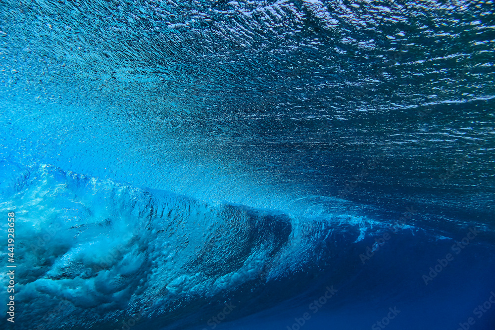 Underwater shot of ocean wave, Indian Ocean