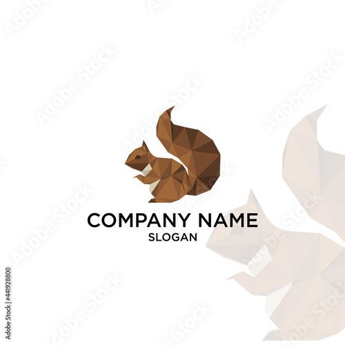 Luxury Geometric squirrel vector 
Logo Squirrel 