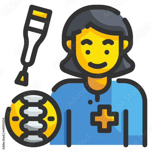 orthopedist line icon
