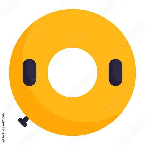 Rubber ring icon with flat style. Suitable for website design, logo, app and UI. Based on the size of the icon in general, so it can be reduced.