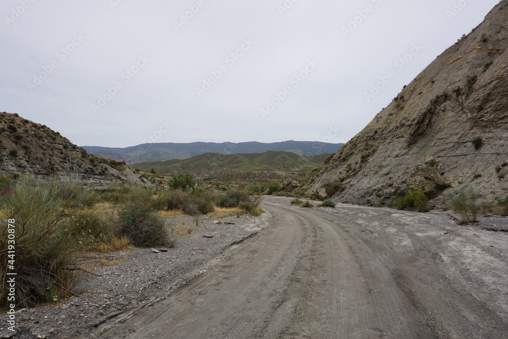 Desierto de Tabernas, Almeria, Andalucia, España Desierto de Tabernas, Almeria, Andalucia, España