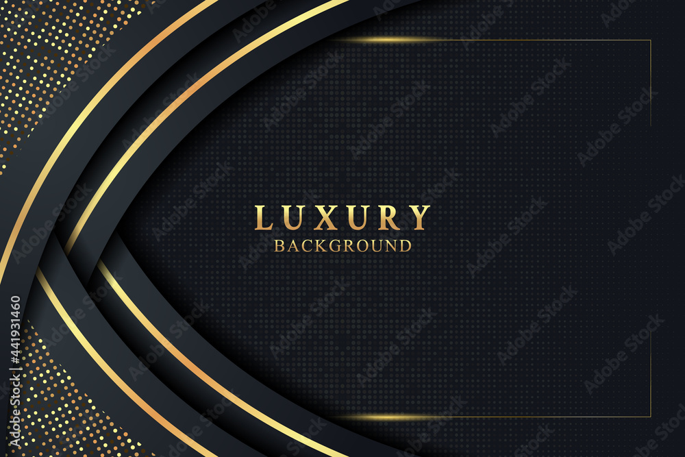 Elegant luxury background concept with black and gold texture Stock ...