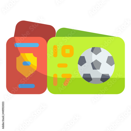 ticket flat icon