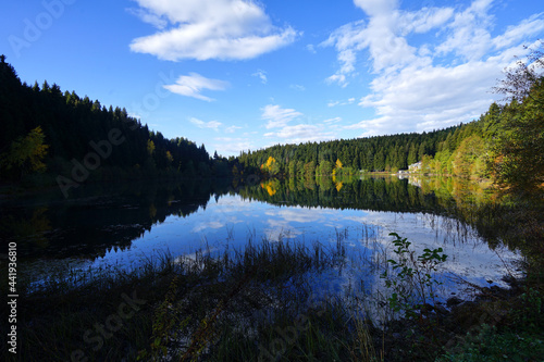 landscape with lake, artvin savsat blacklake, turkey