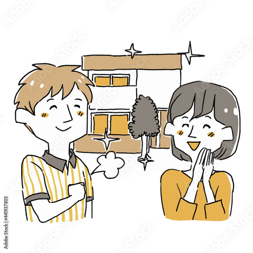 住宅購入を決めた若い夫婦