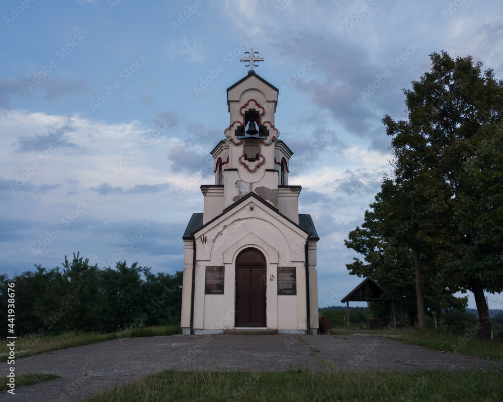 Orthodox Church of the Holy Prince Jovan Vladimir, a memorial to the fallen soldiers in the 1992 war at the Lipa location on the Vučijak mountain