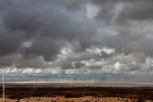 Clouds and Dust in the Desert
