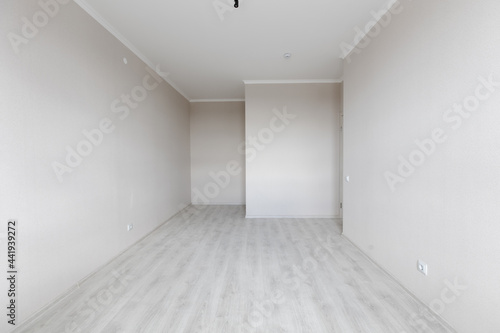 Modern white minimalist interior blank wall. Rooms in the apartment.