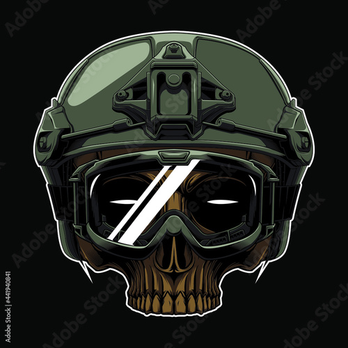 design tactical army, in the dark beground