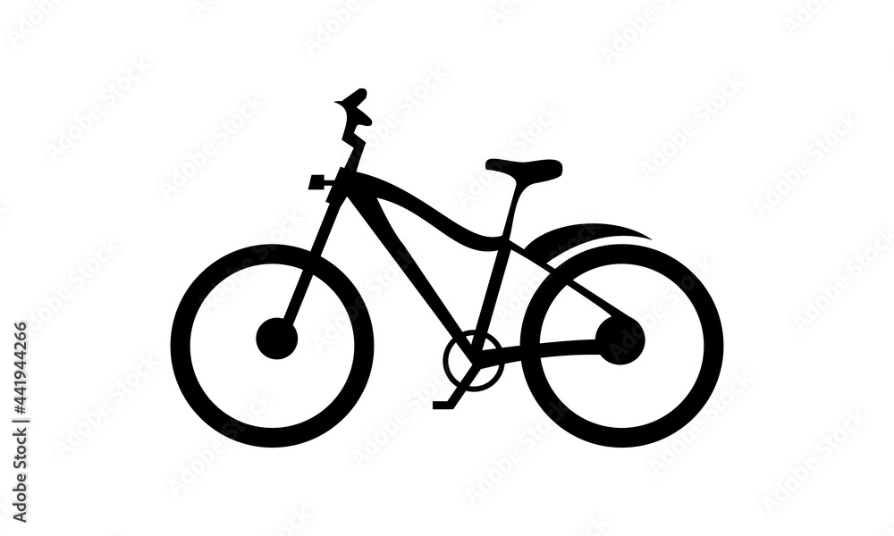 downhill bike vector