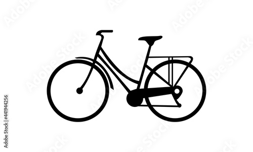 classic bike vector icon