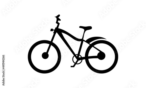 downhill bike vector