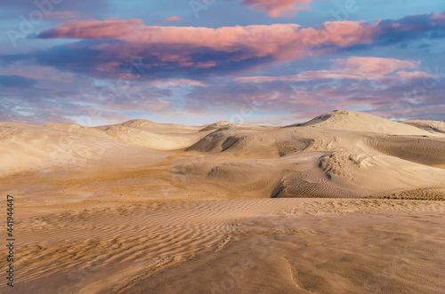 The Lancelin Sand Dunes in Western Australia.