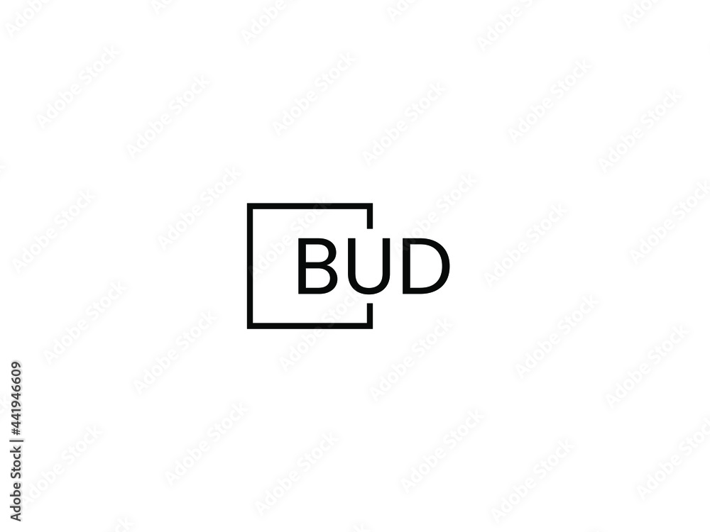 BUD Letter Initial Logo Design Vector Illustration BUD Letter Initial Logo Design Vector Illustration
