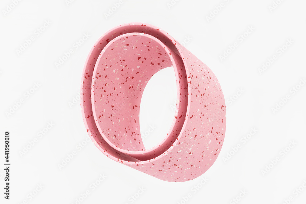 Pink terrazzo isometric style font. Number 0 cute numbering for composing cool texts or use as a decorative element for displaying products. High quality 3d rendering. Pink terrazzo isometric style font. Number 0 cute numbering for composing cool texts or use as a decorative element for displaying products. High quality 3d rendering.