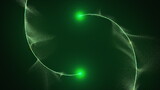 Opening intro Flash light, Lens flare, rotation Particles. 3d rendering