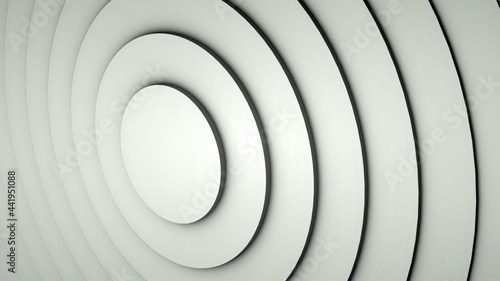 Bilde på lerret Background with a pattern of many rings, computer generated