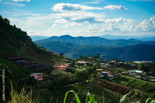 A village living in a remote valley