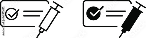 vaccine passport icon