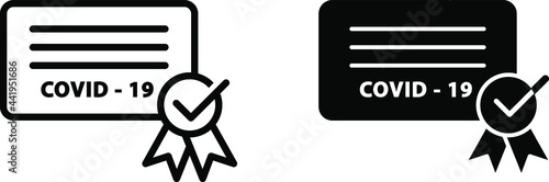 Certificate of Vaccination against Covid-19 icon